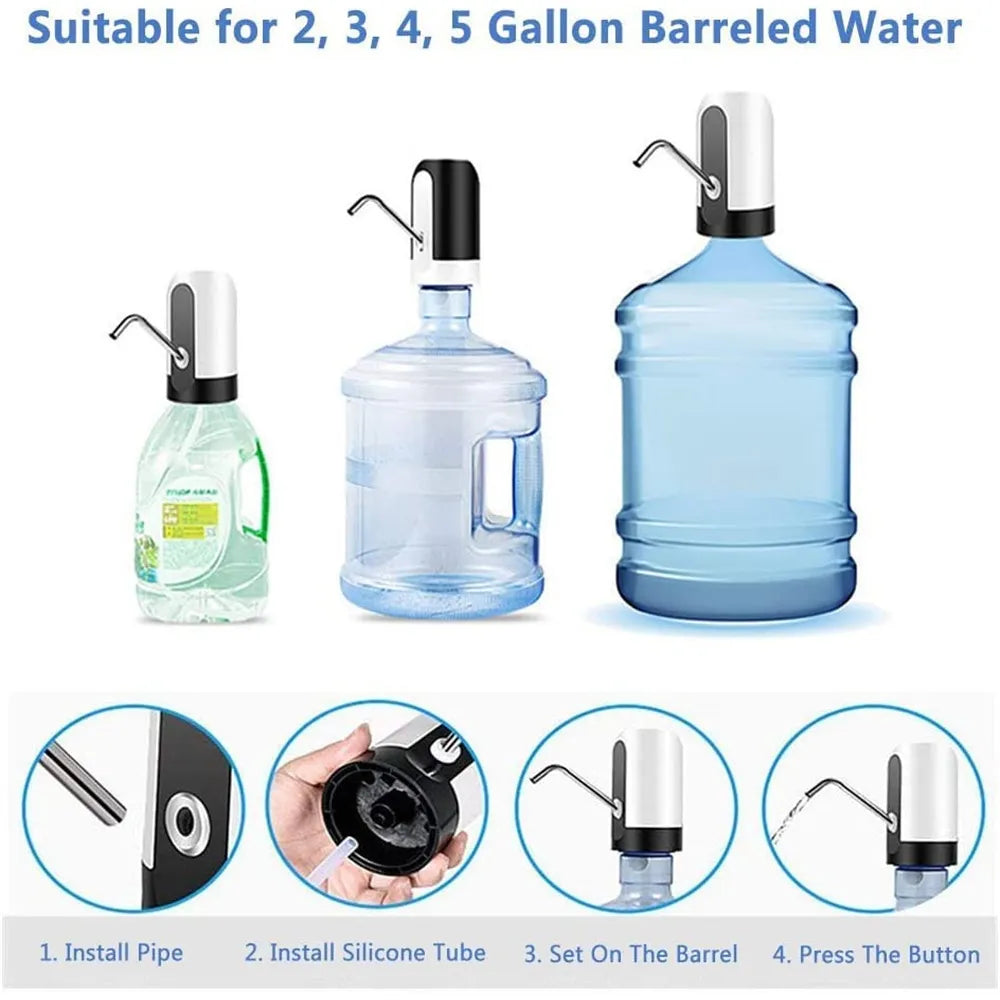 AquaFlow Electric Portable Water Dispenser Pump - Quench Your Thirst Anywhere