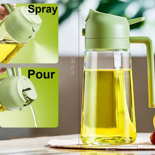 GourmetGlide 2-in-1 Olive Oil Spray Precision Cooking, Every Time