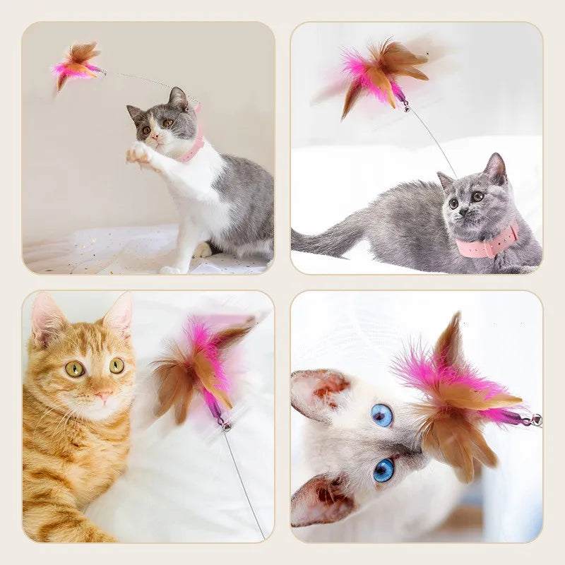 Cat Magic Interactive Feather Teaser with Bell for Endless Playtime