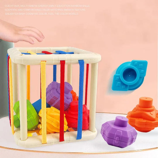 Rainbow Shape Fun: Interactive Learning Toy for Babies and Toddlers