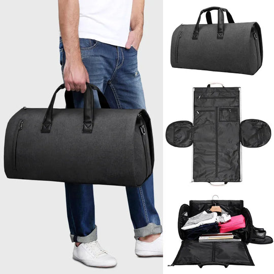 Expand-a-Closet The expandable travel bag with a zip-out wardrobe