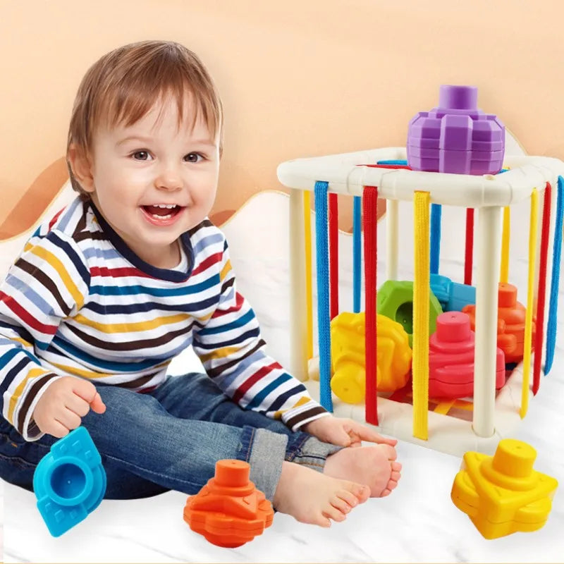 Rainbow Shape Fun: Interactive Learning Toy for Babies and Toddlers