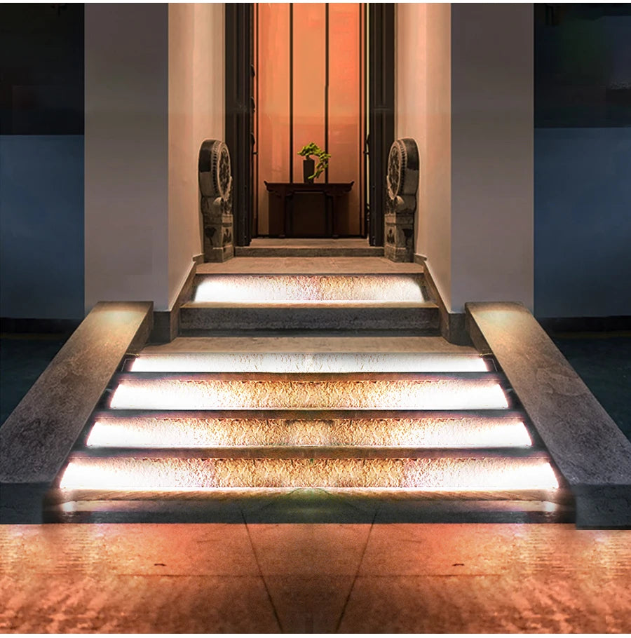 Brighten Every Step Solar LED Stair Lights with IP67 Waterproofing