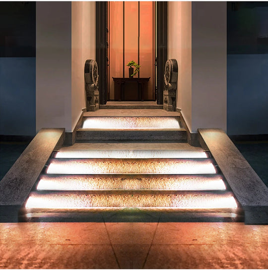 Brighten Every Step Solar LED Stair Lights with IP67 Waterproofing