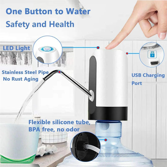 AquaFlow Electric Portable Water Dispenser Pump - Quench Your Thirst Anywhere